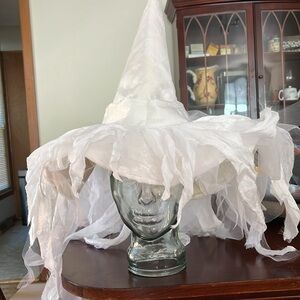 Chasing Fireflies white witch hat. Worn once
